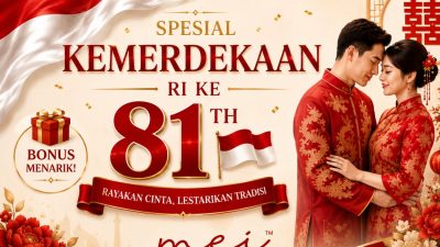 HUT RI ke-81 Jadi Momen Istimewa, Mengapa Banyak Calon Pengantin Memilih Gelar Sangjit Tahun Ini?